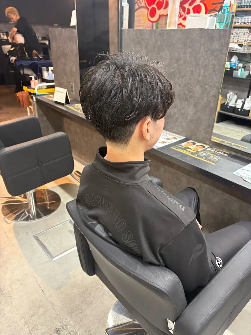 パーマ メンズ カット パーマ keany錦糸町 ハセベユウのヘアスタイル