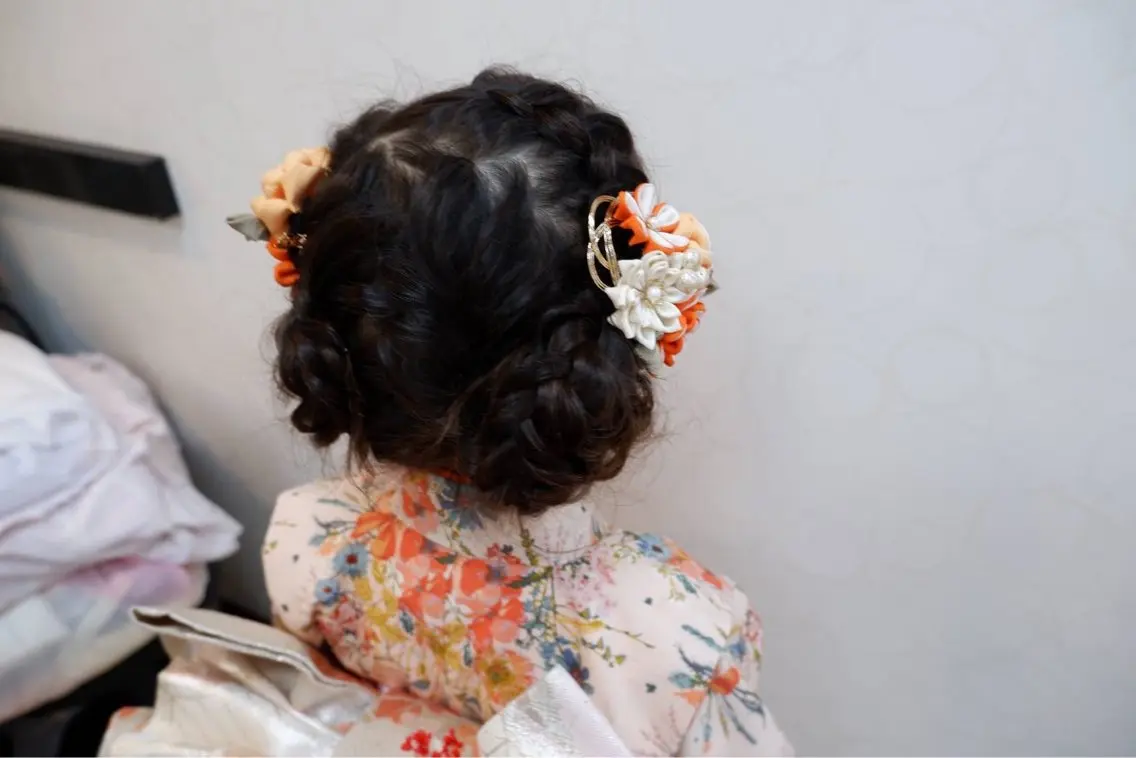 👘七五三  7歳女の子のお着付け＋ヘアセット👘の写真