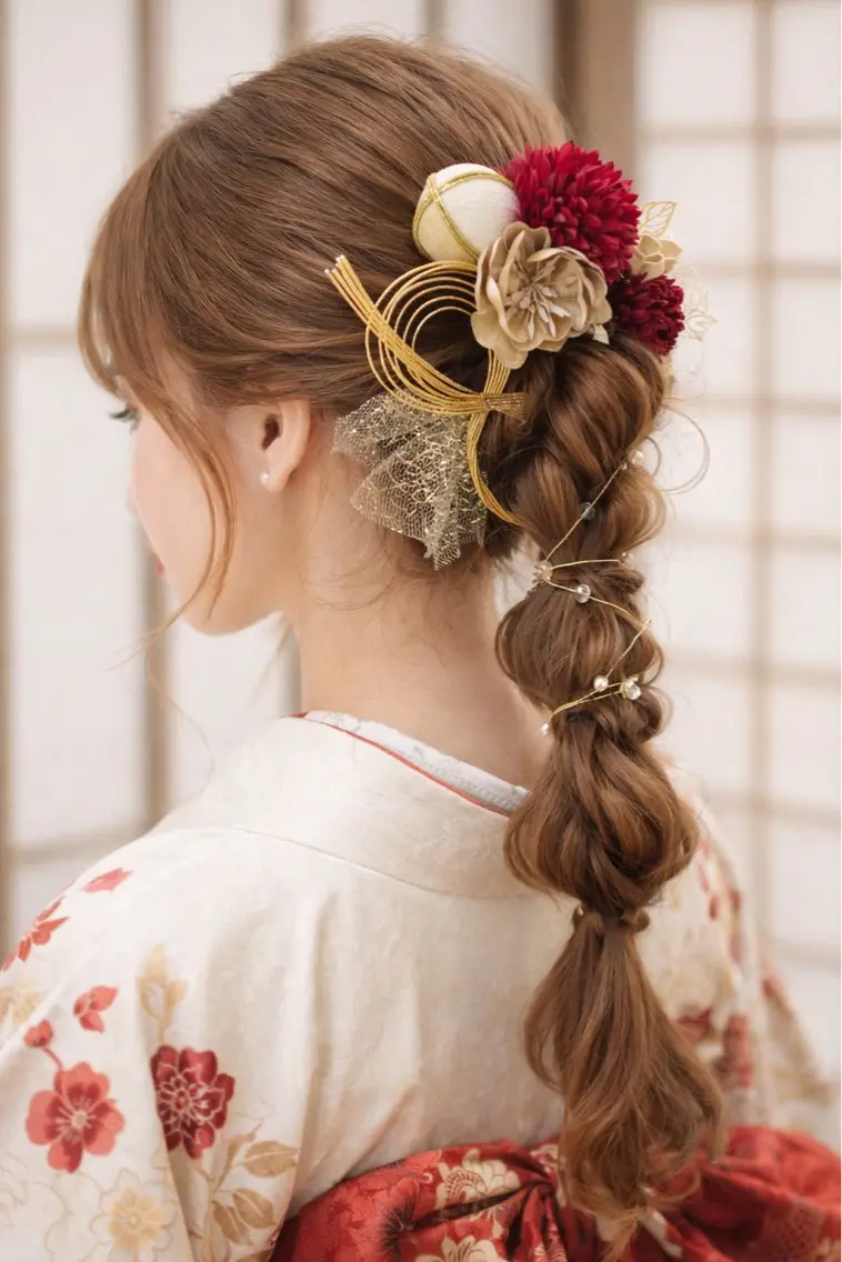 ミディアム カラー カット 堀井 凌平のヘアスタイル