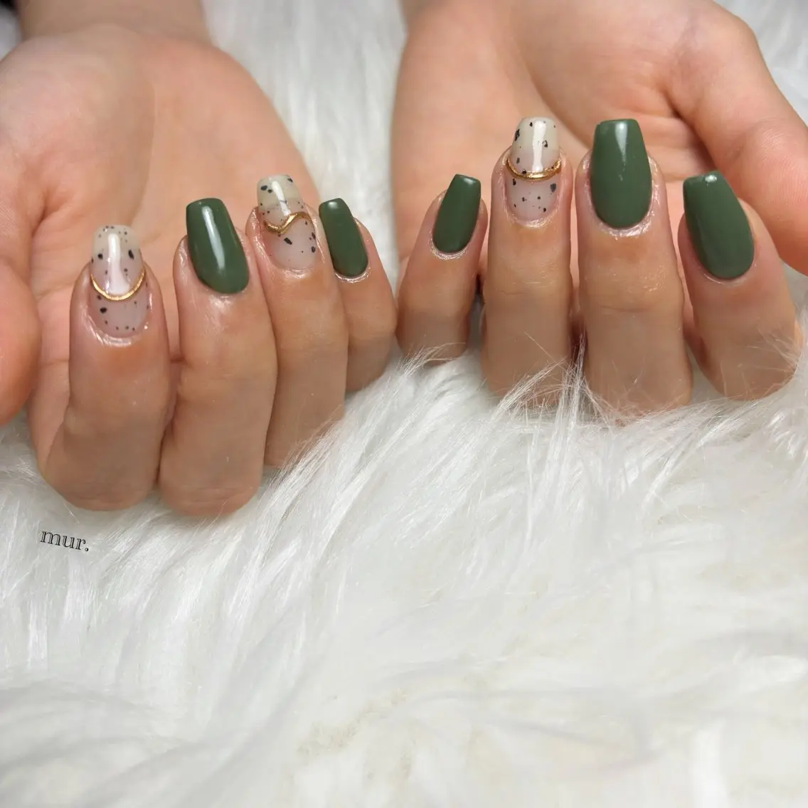 ネイル ニュアンスネイル ハンドネイル nailsalon mur.のネイルデザイン
