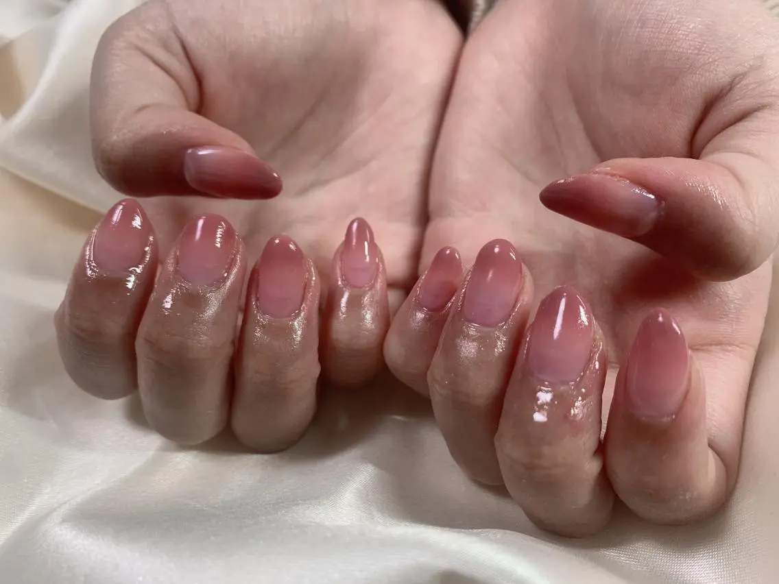 ネイル ピンク kikinail 溝の口のネイルデザイン