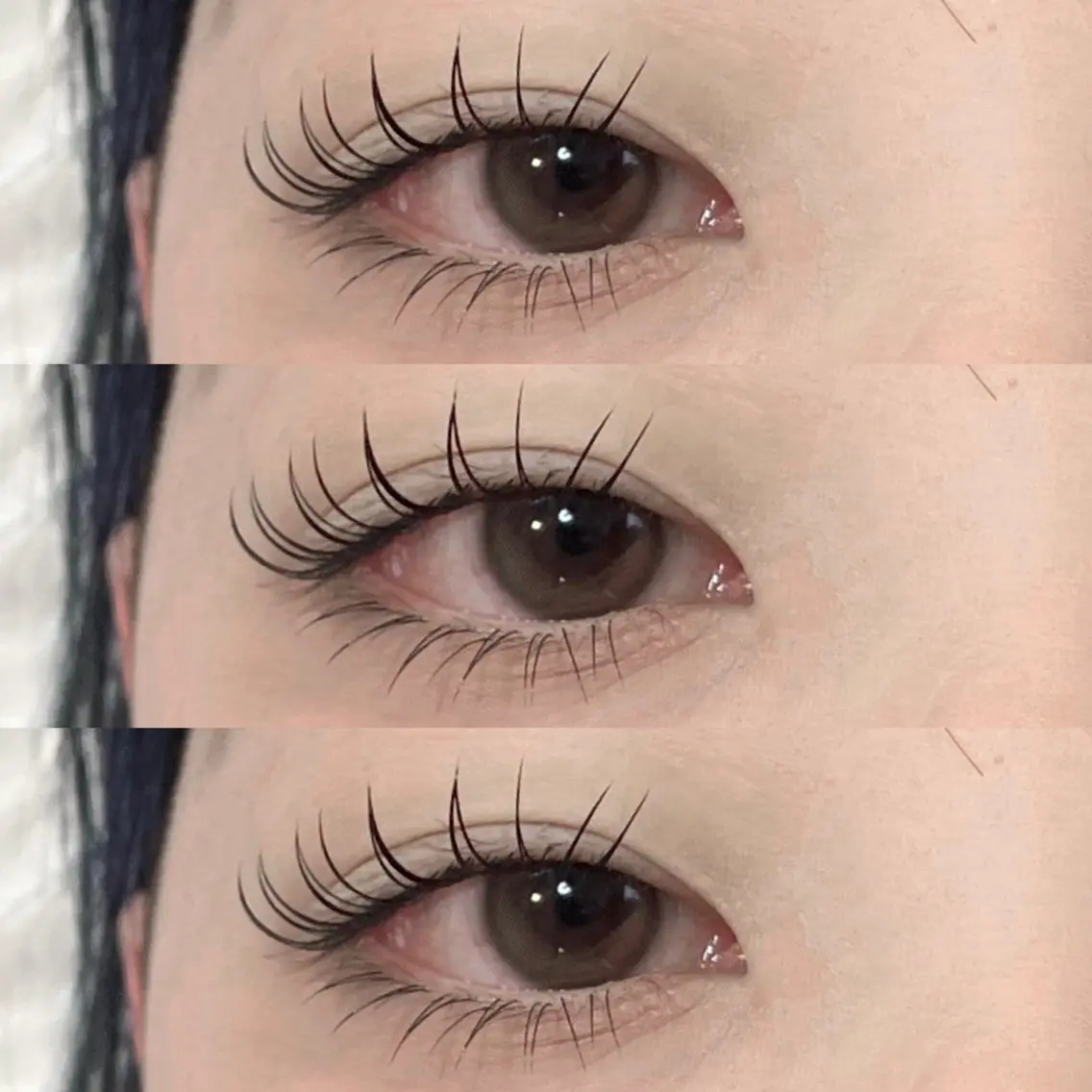 下まつげエクステ40本の写真