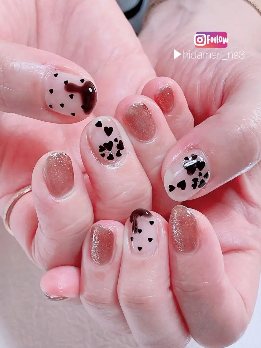 ネイル アートネイル ジェルネイル 持ち込み パラジェル ハンドネイル NailSalon ひだまりのネイルデザイン