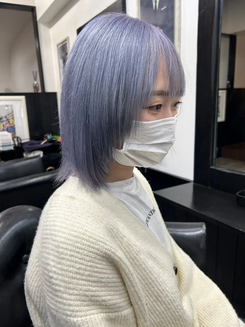 ミディアム カラー 永田 雄真のヘアスタイル