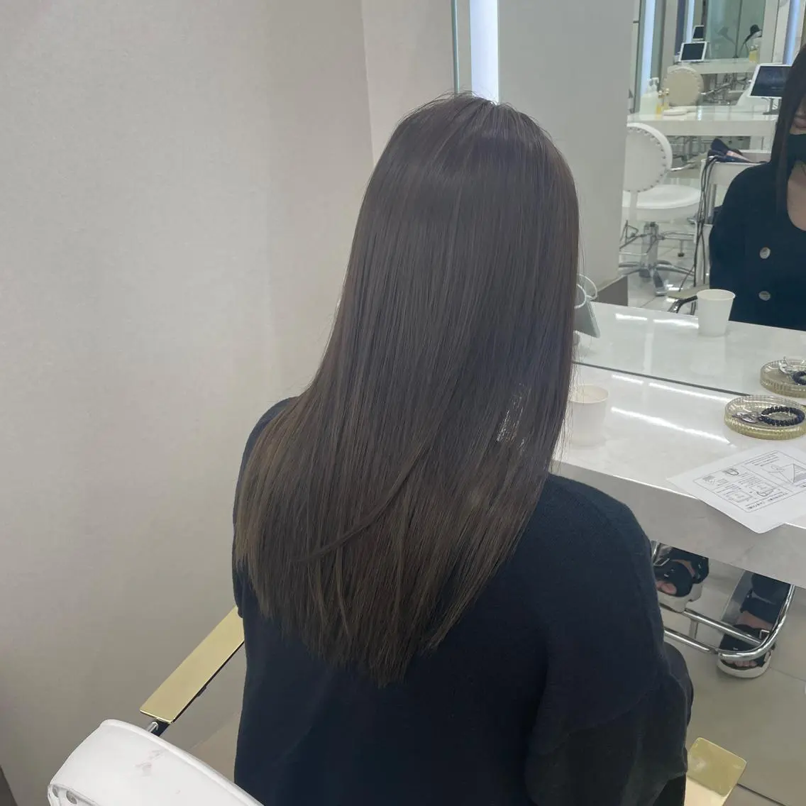 セミロング カラー グレージュ オリーブグレージュ オリーブグレー COA/メンズカット /相澤謙心のヘアスタイル