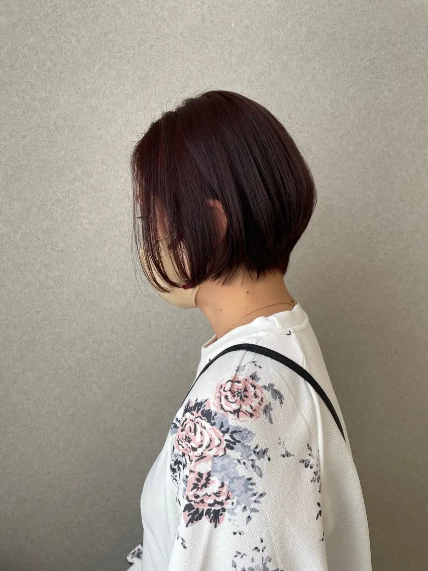 ショート カラー ショートボブ ボブ ショートヘア 薬院浄水通/ショート /メンズ/rukaのヘアスタイル