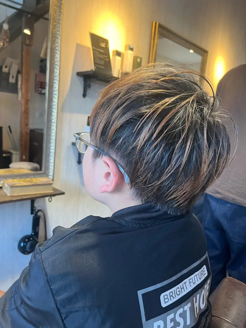ショート メンズ 学生（メンズ向け） 学生 カット . Lｉｅのヘアスタイル
