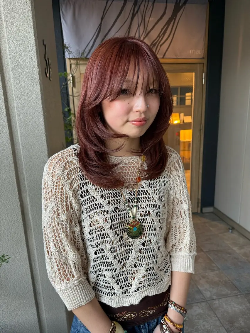 似合わせカット+カラーの写真
