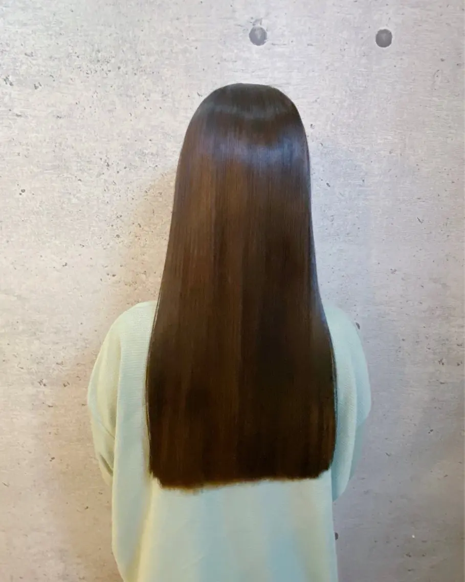 ロング パーマ カット 縮毛矯正 久保 敏之のヘアスタイル