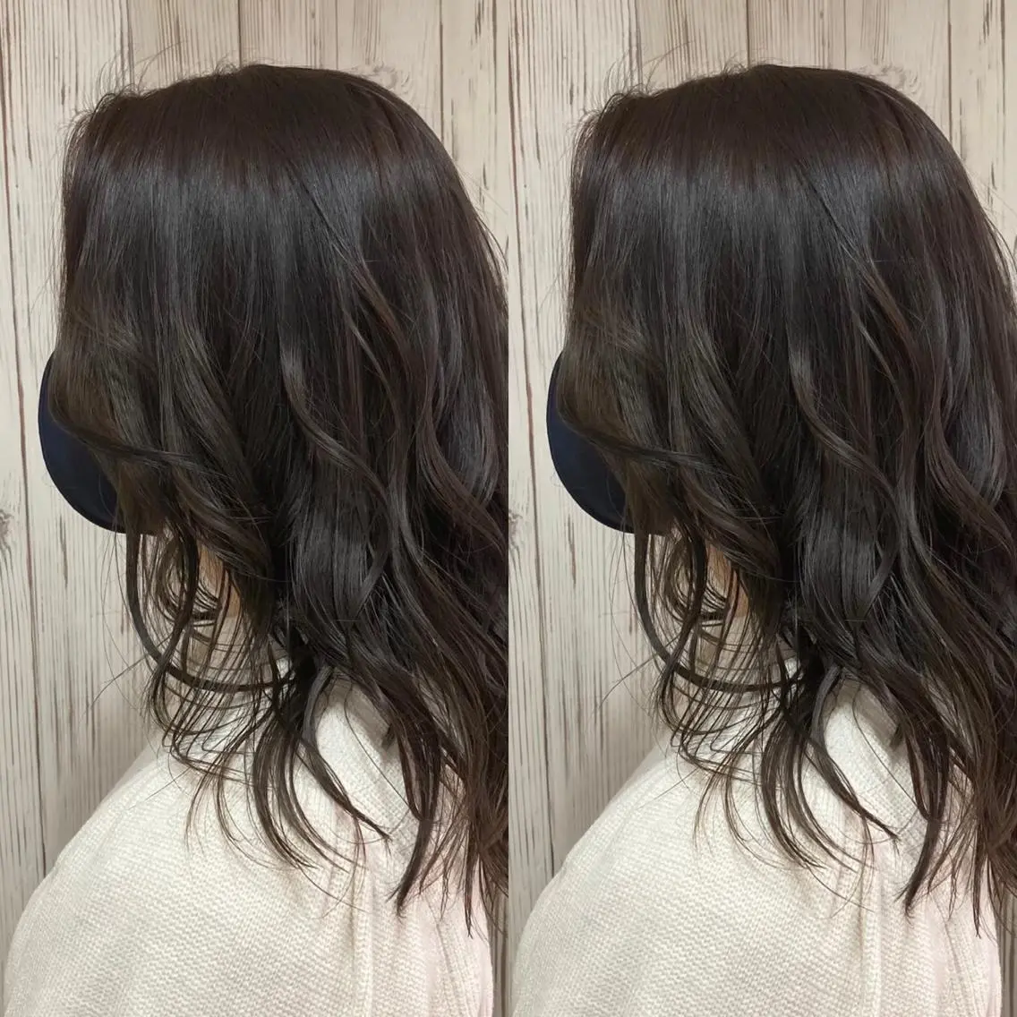 セミロング カラー ヘアセット ヘアサロンオスカー 岸和田蛸地蔵店のヘアスタイル