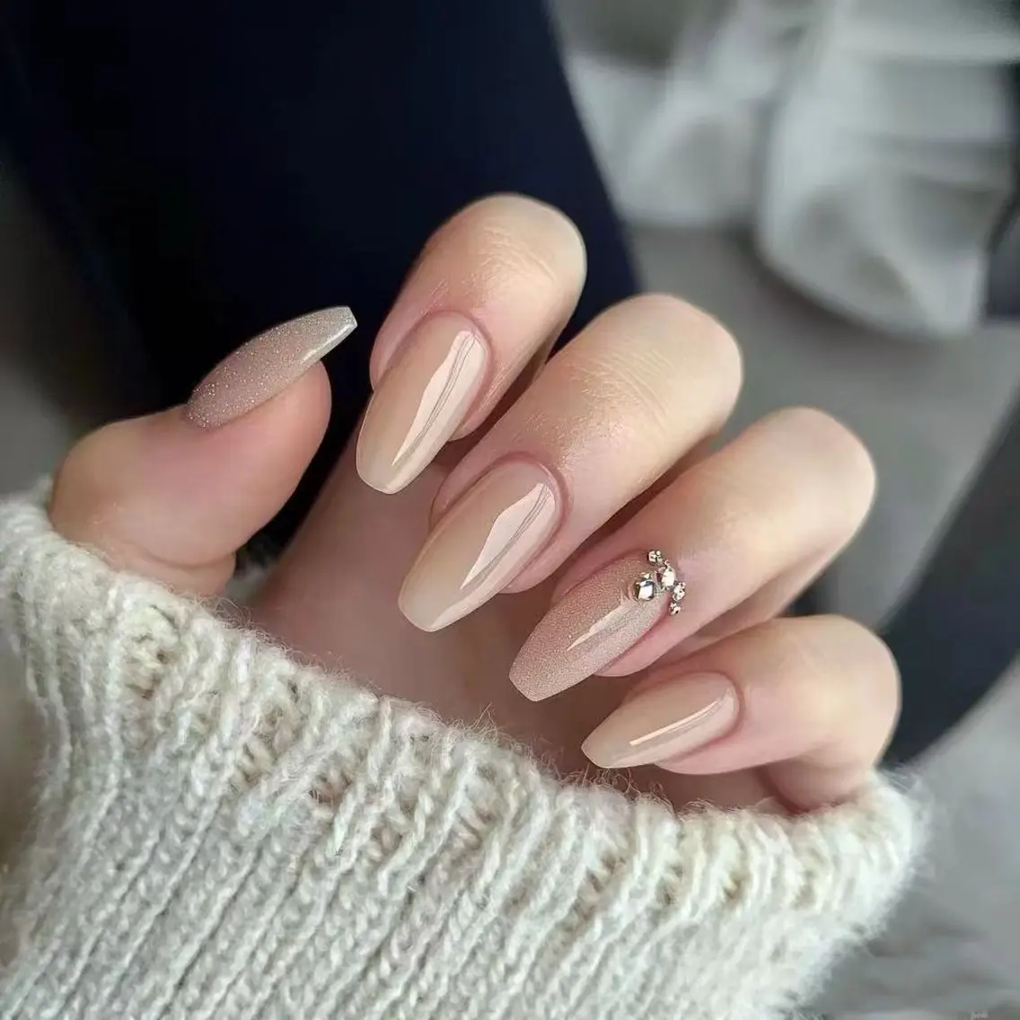 ネイル フラワーネイル フレンチネイル ジェルネイル ガラスフレンチ ハート ハンドネイル BabyYouMi nailのネイルデザイン
