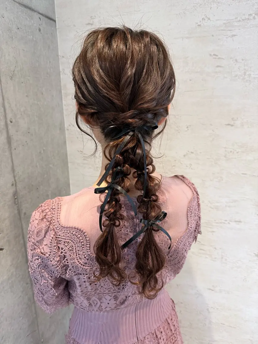 ヘアアレンジ はやしほのか｜ ヘアセット×カラーのヘアスタイル