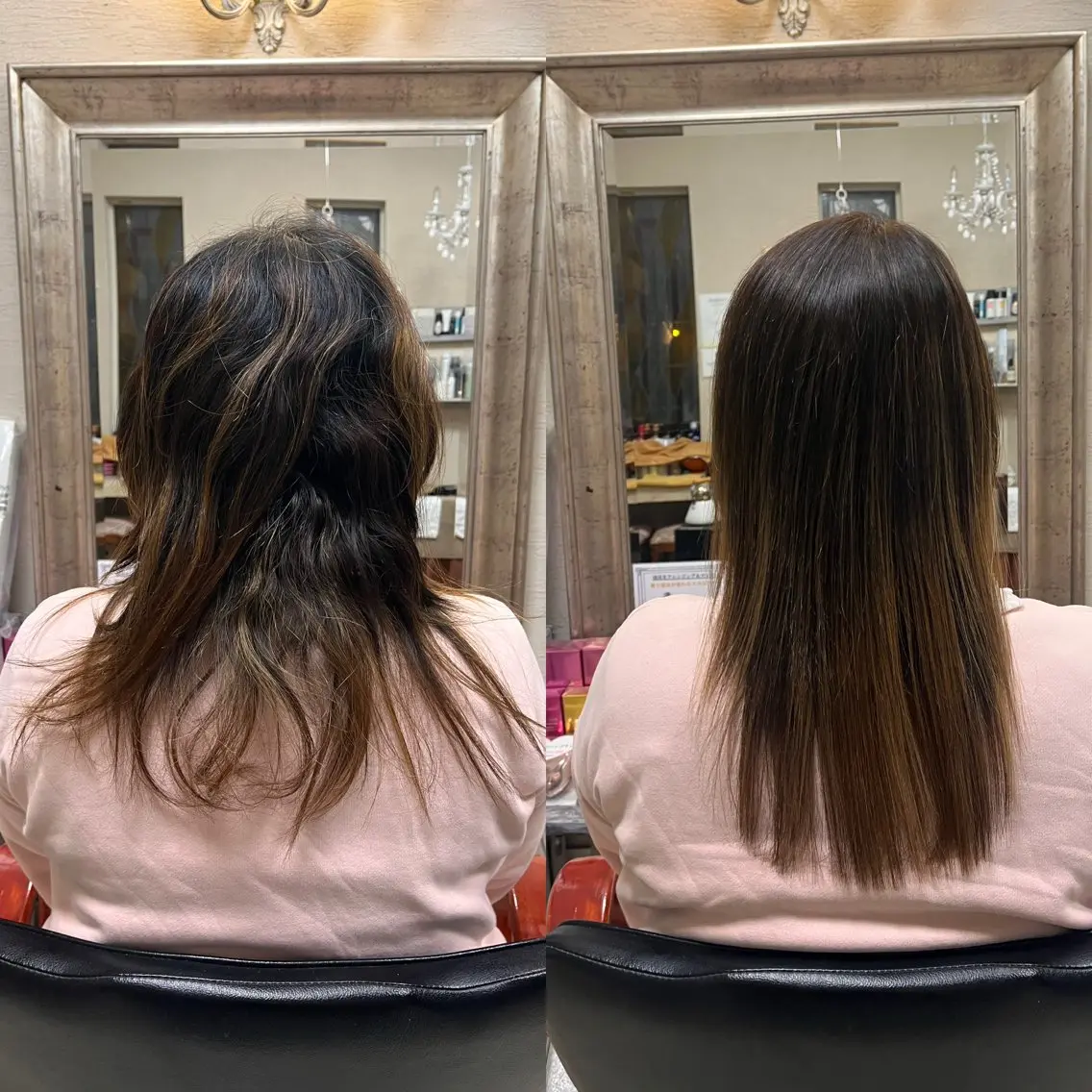セミロング カット ヘアカラー 縮毛矯正 トリートメント ✨髪質改善・縮毛矯正 専門美容室マーベルのヘアスタイル
