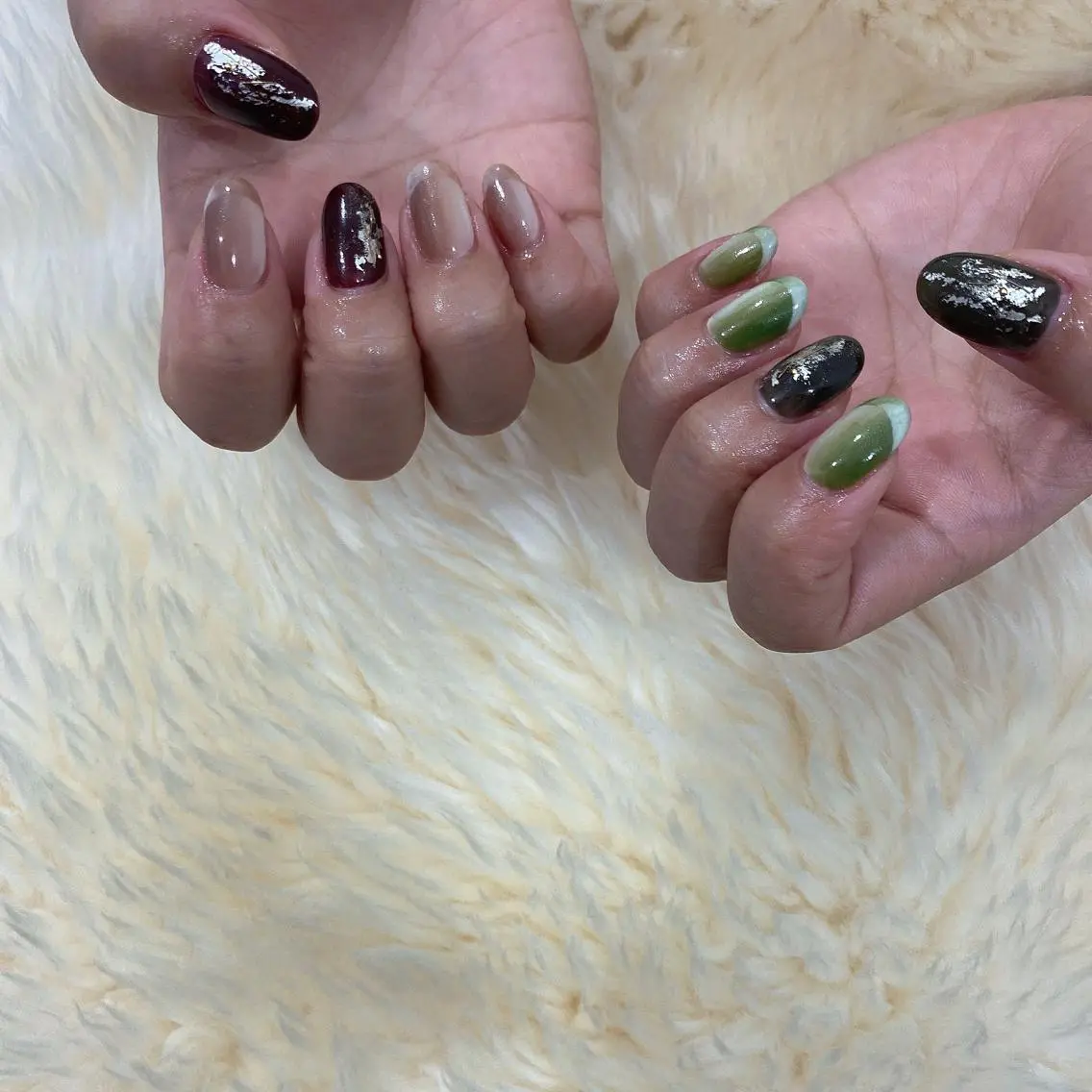ネイル フレンチネイル オンブレフレンチ ハンドネイル SOL NAILのネイルデザイン