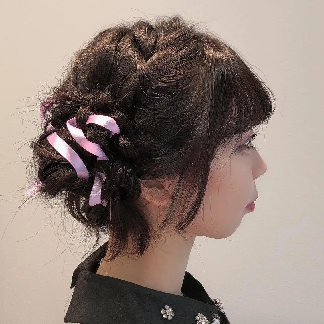 ロング ヘアアレンジ お団子ヘア ヘアセット これた🧸ヘアメ職人 ♡髪質改善♡カラーのヘアスタイル