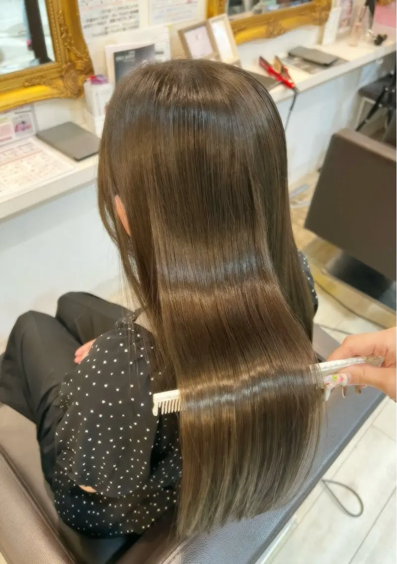 🎀大人気🎀カット+美髪縮毛矯正+髪質改善ウルトワTR 《美髪/水素/髪質改善/錦糸町/レイヤー/ハッシュカット》の写真