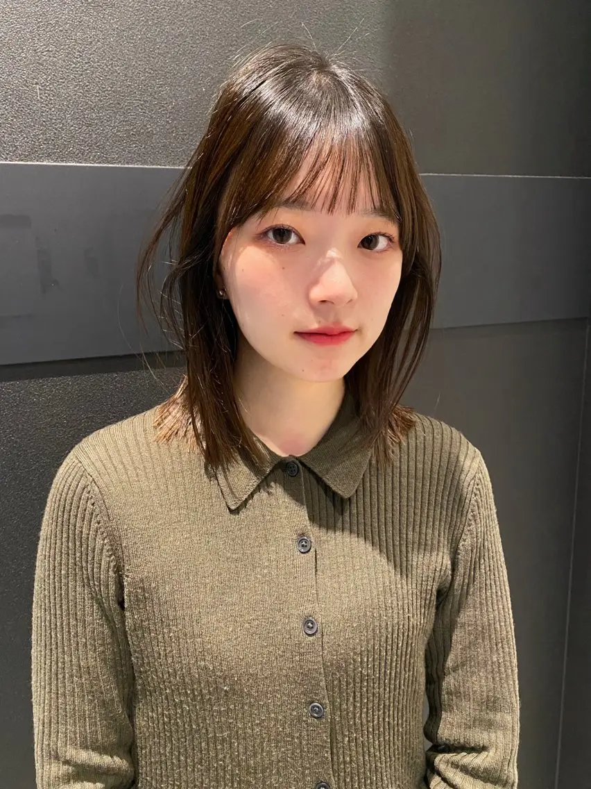 ミディアム カラー カット トリートメント mai / linoah˚✧のヘアスタイル