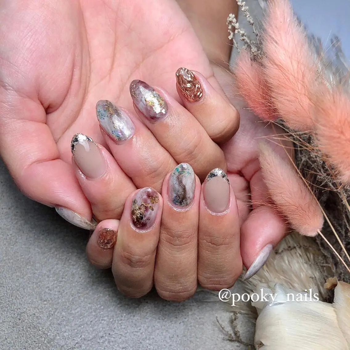 ネイル ニュアンスネイル ハンドネイル Pooky nailsのネイルデザイン