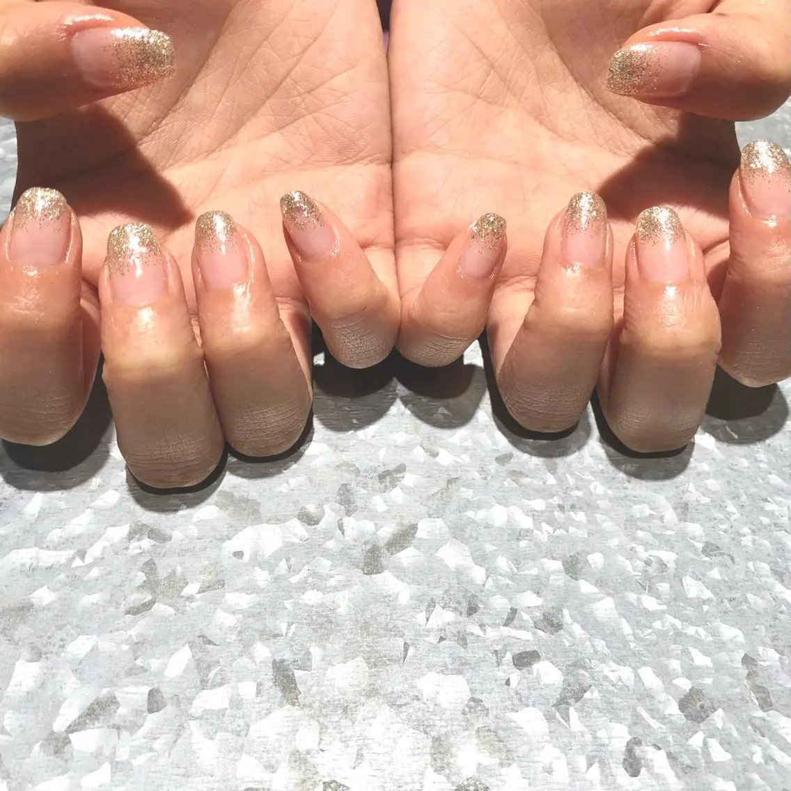 ネイル グラデーション ラメ(グリッター) ラメグラデーション TRAM-nail moriizumiのネイルデザイン