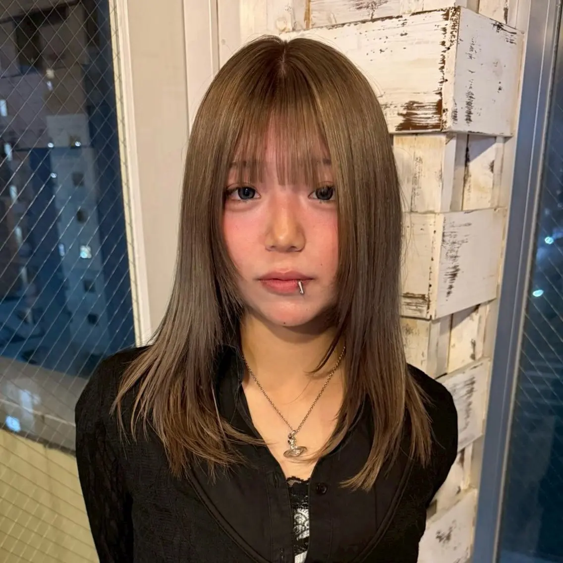 カラー ベージュカラー 透明感カラー SHIZU ❄️⋆.˚のヘアスタイル