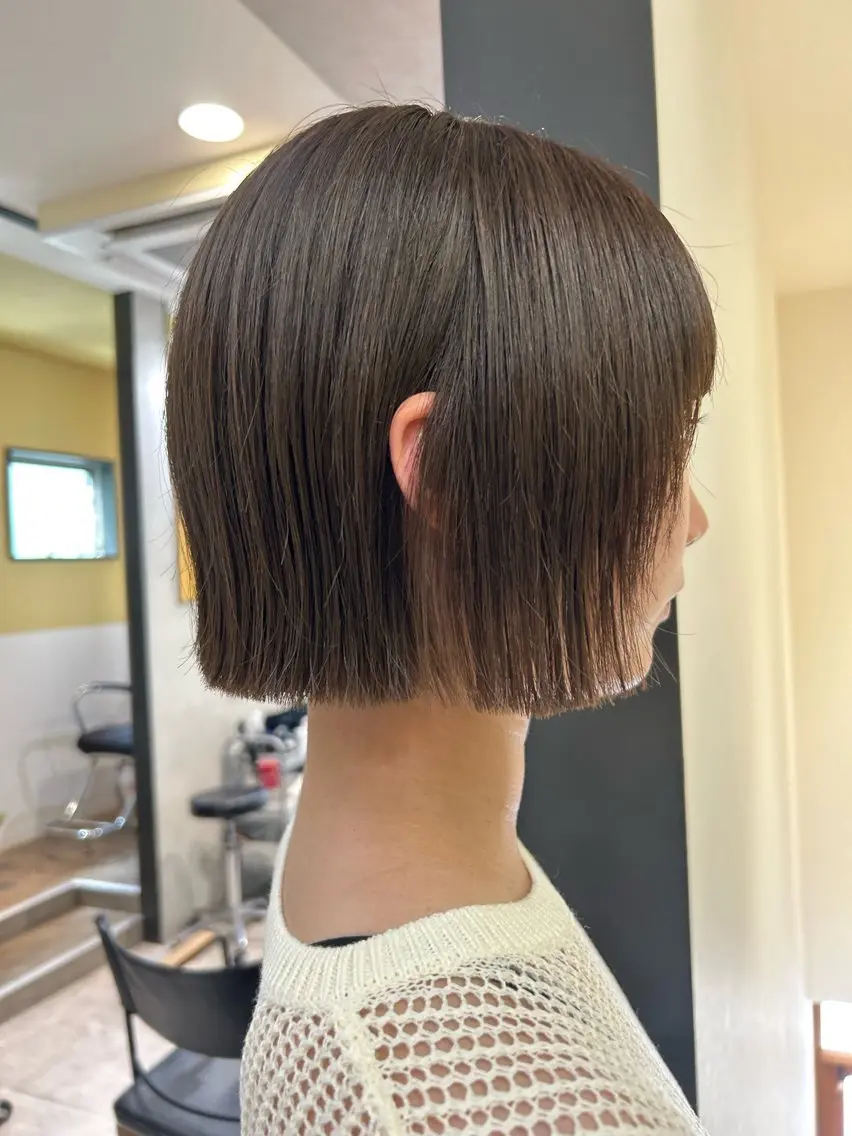 ショート ボブ カット トリートメント hubhair レイヤー/透明感のヘアスタイル