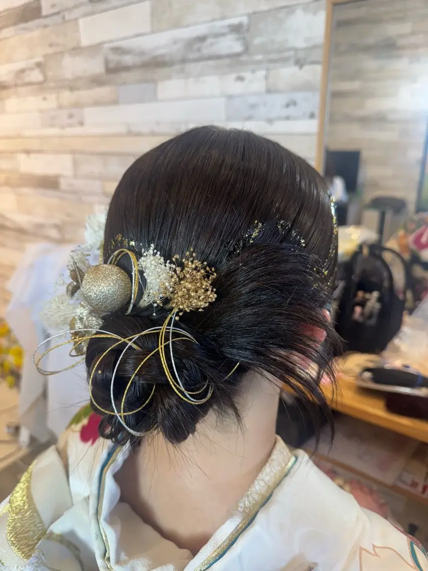 ヘアアレンジ 成人式 ヘアセット RICO /ヘアセット・まつげのマツエク・マツパデザイン