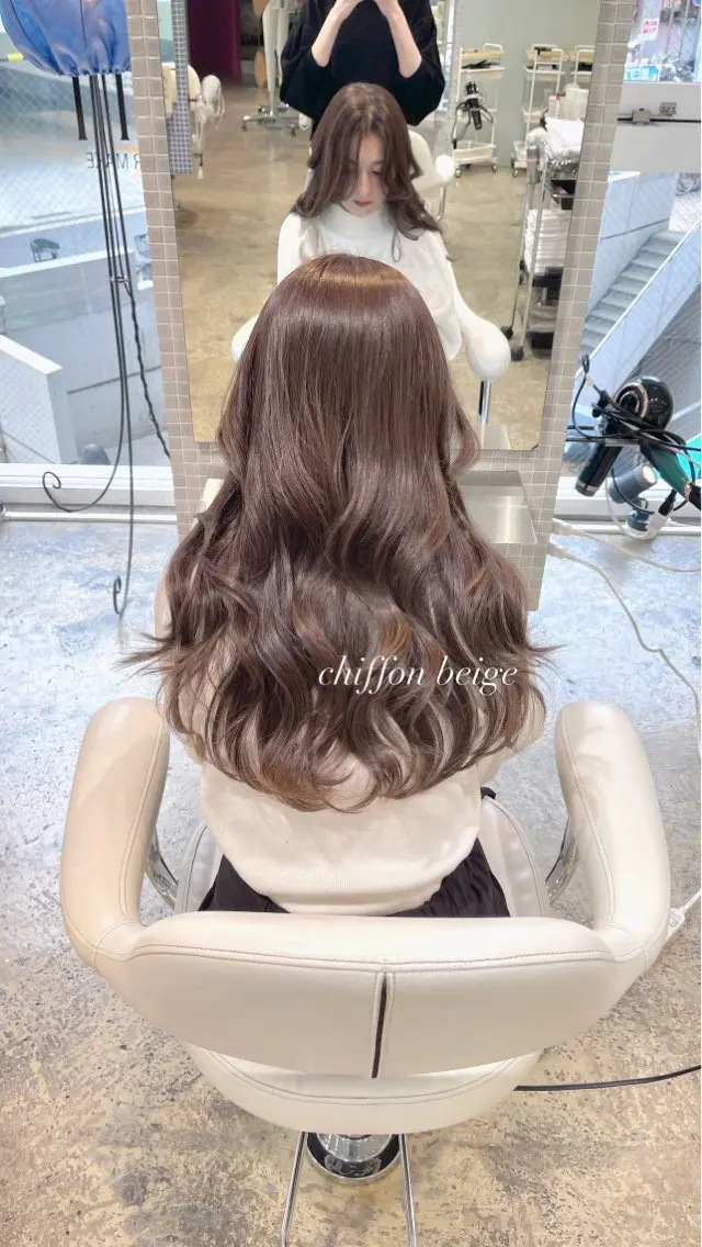 ロング レイヤーカット ロング カット ヘアカラー レイヤーカット✂︎ きじま　まなのヘアスタイル