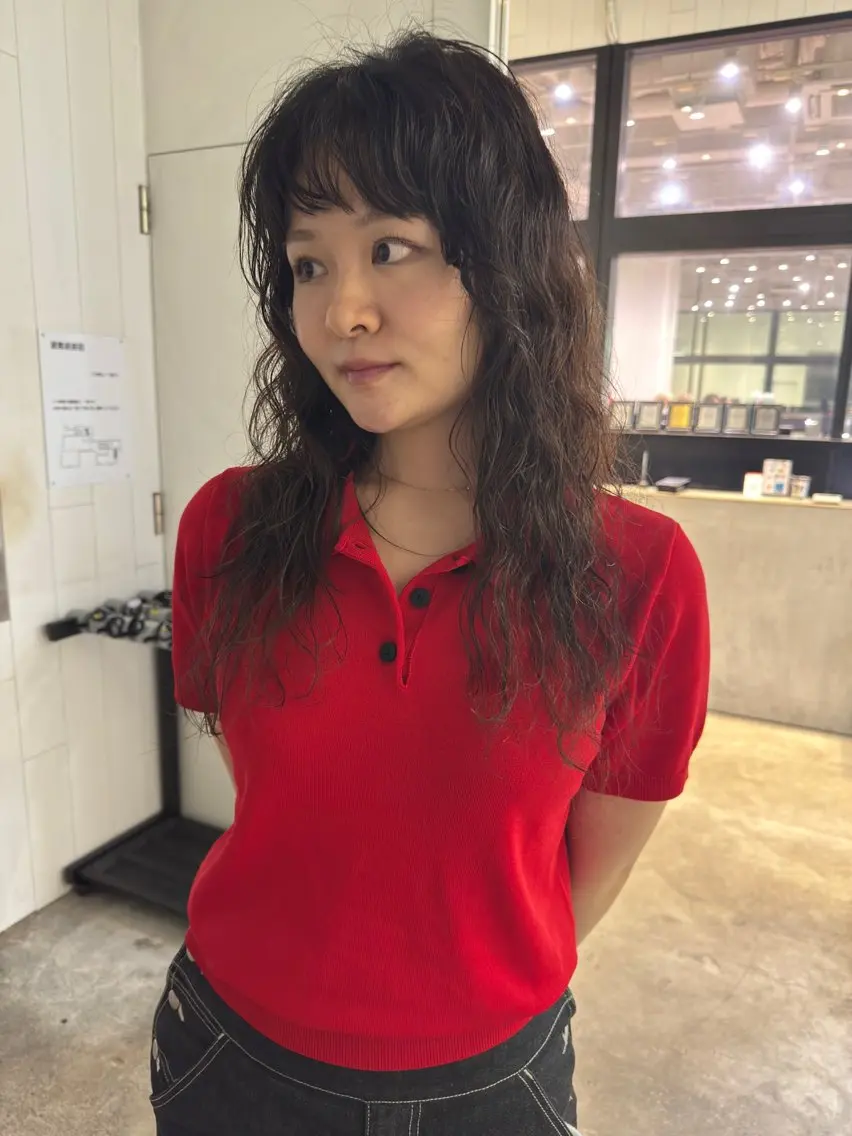 ロング パーマ 似合わせパーマ デジタルパーマのヘアスタイル