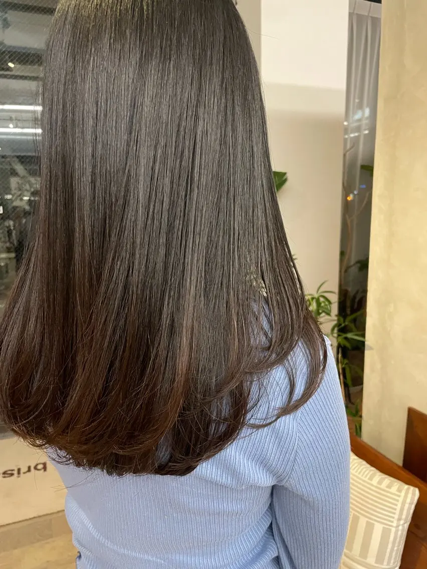 セミロング メンズ カットパーマ募集中のヘアスタイル