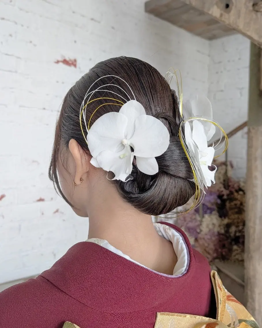 ヘアアレンジ 成人式 ヘアセット ブランシェ勝川南口店 石原 あゆみのマツエク・マツパデザイン
