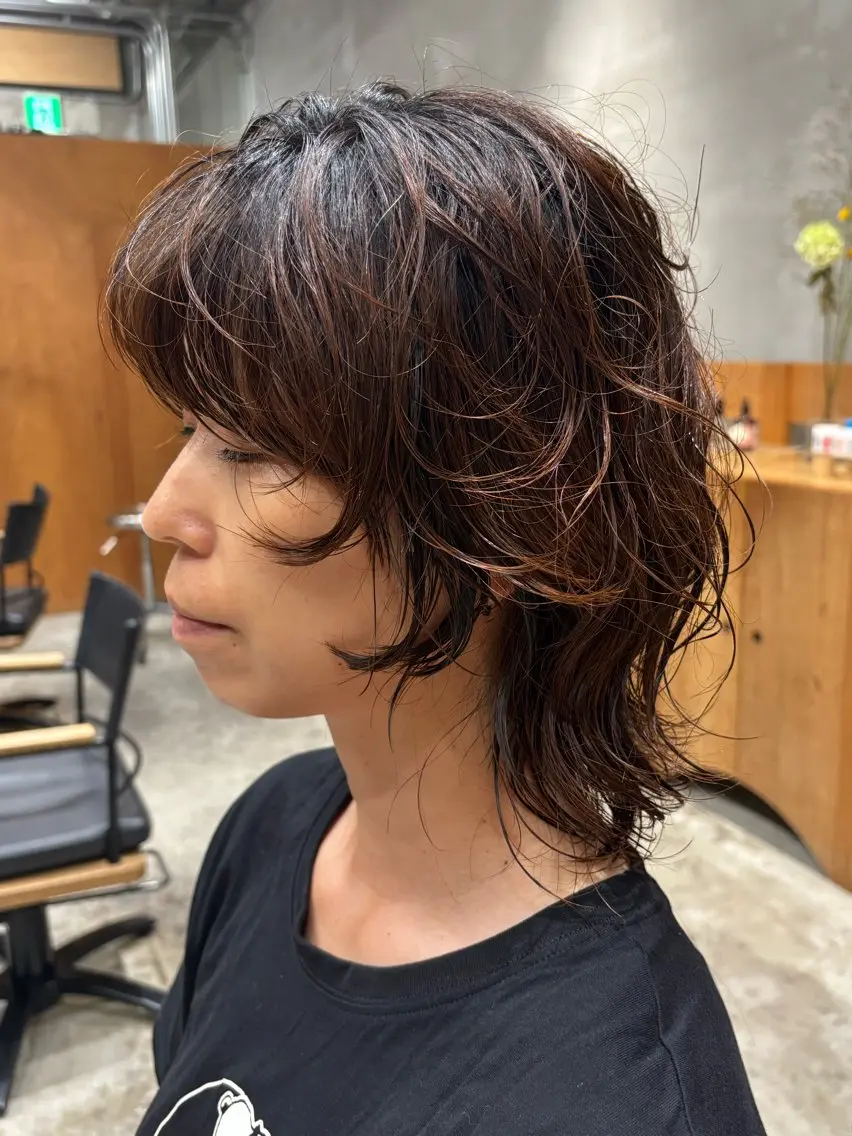ミディアム カット パーマ トリートメント ✂︎ボブ・ショート カット✂︎TAKEのヘアスタイル
