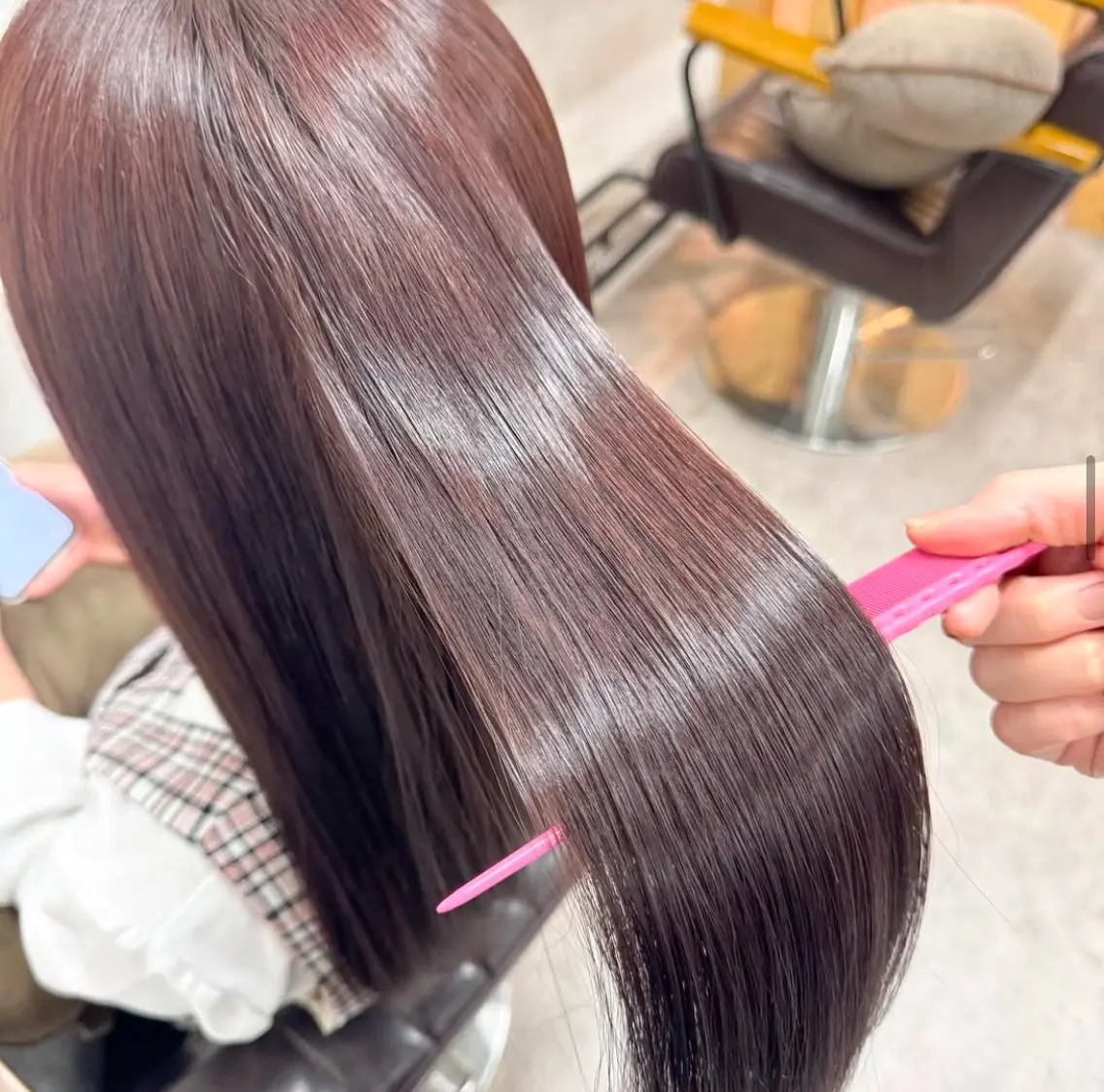 ロング カラー 田淵 心琴のヘアスタイル