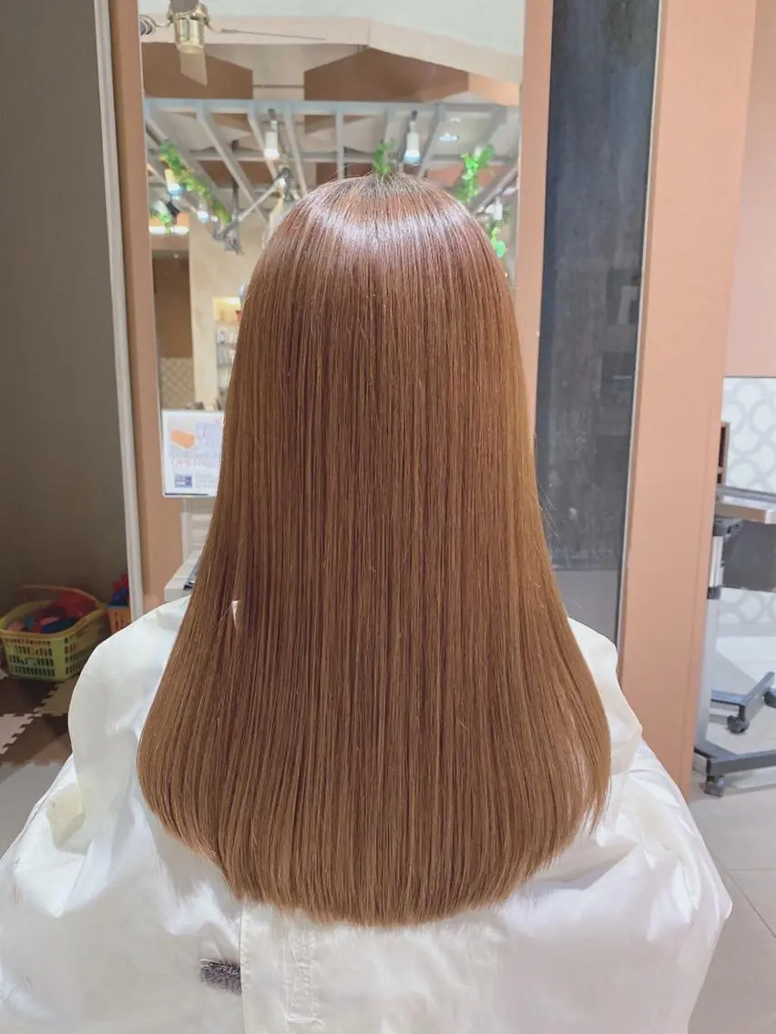 【超人気NO1★】フルカラー《ダメージ最小✨》+カット+ツヤツヤトリートメント&コテ巻き仕上げの写真