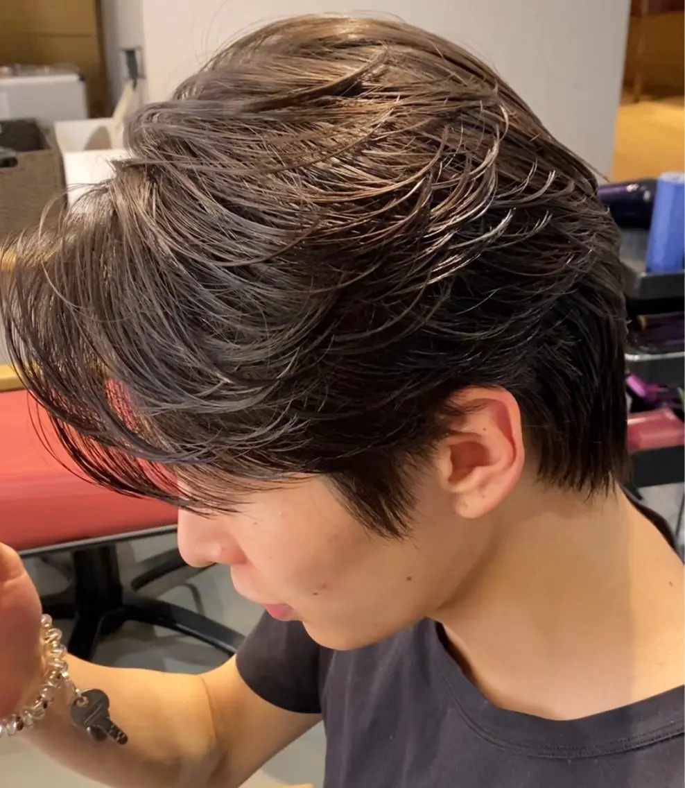 メンズカット+ニュアンスパーマ(アイロンパーマ)撮影モデル募集🌟今だけ!¥2000の写真