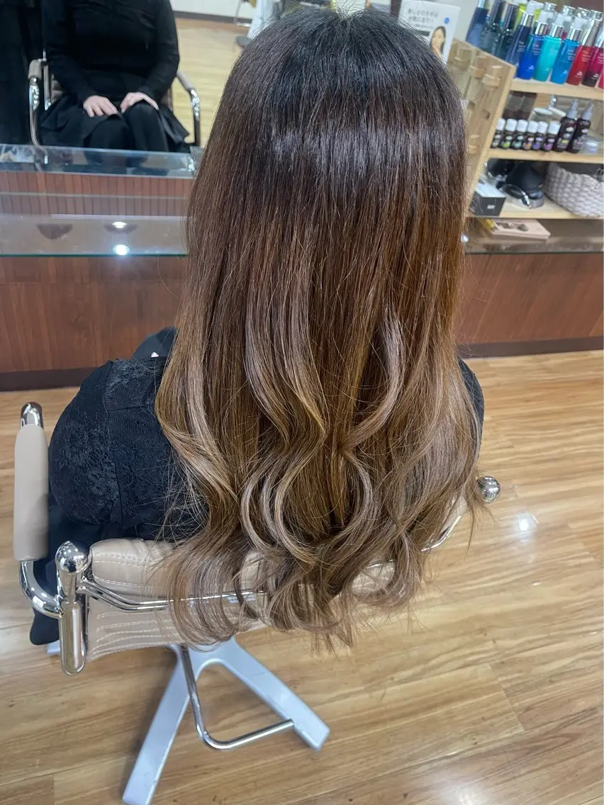 ロング ヘアアレンジ レイヤーカット 似合わせカット/ KUZUNOのヘアスタイル