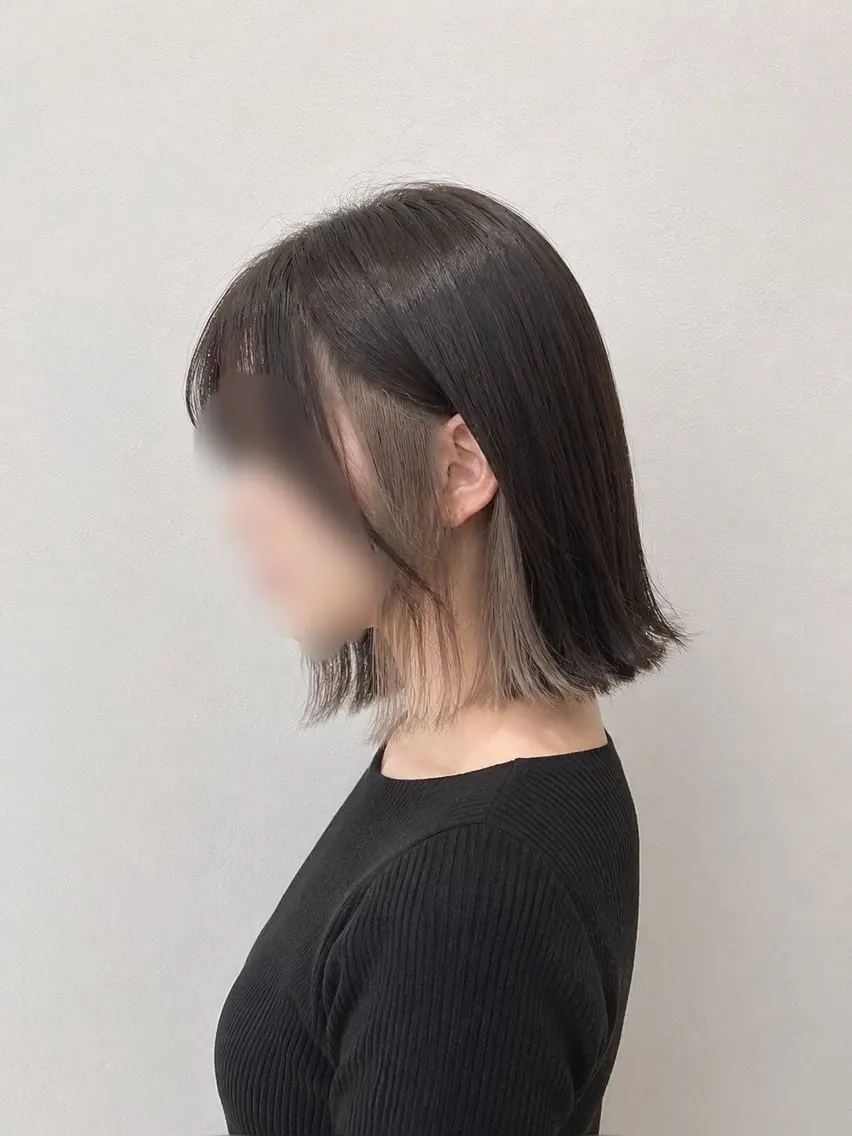 🦢イヤリングカラー+オンカラー🦢【シャンプーブロー込】ロング料金なしの写真