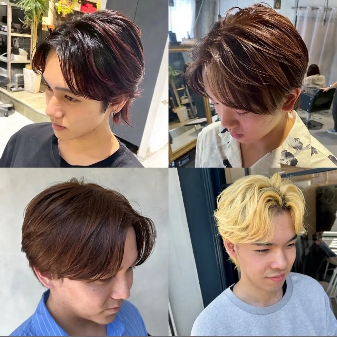 カラー パーマ メンズ カット ヘアカラー メンズ/ハイトーン 【yoshiki】のヘアスタイル
