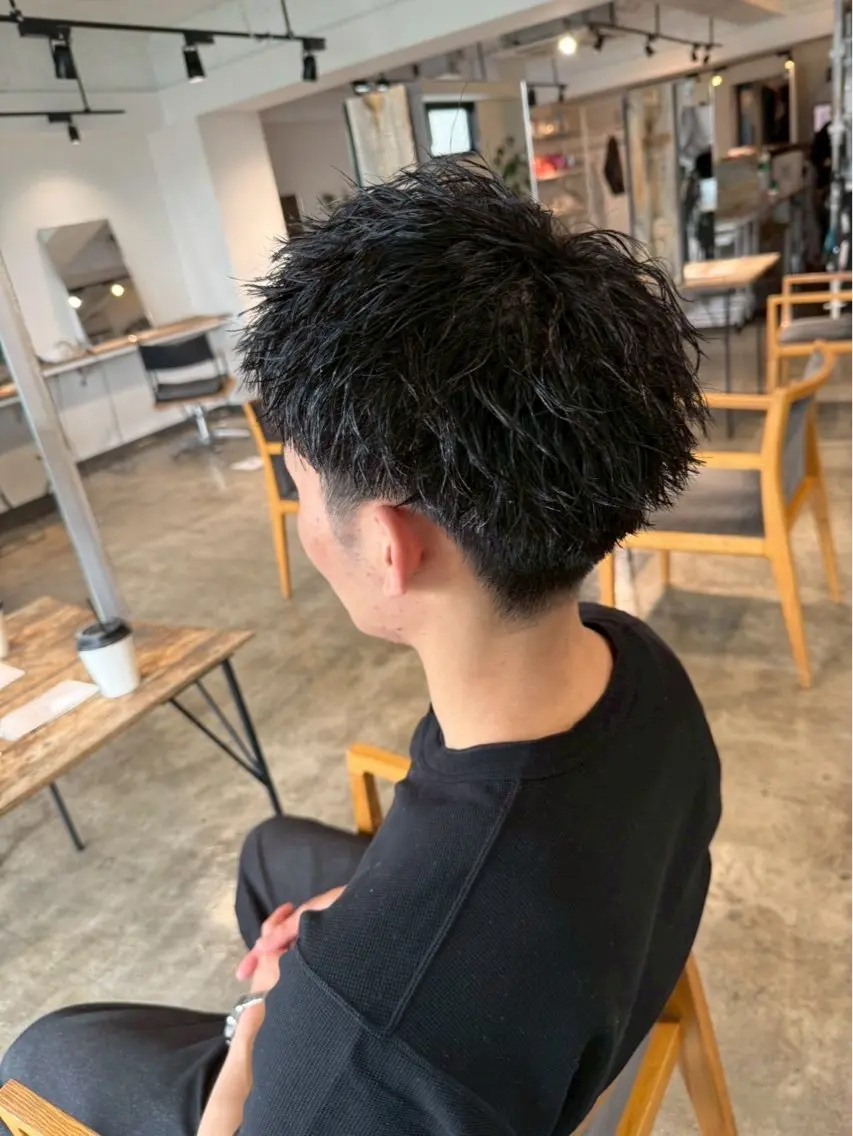 【新規限定】毎朝のスタイリングがラクになる!?束感スパイキーメンズパーマ💥✨の写真