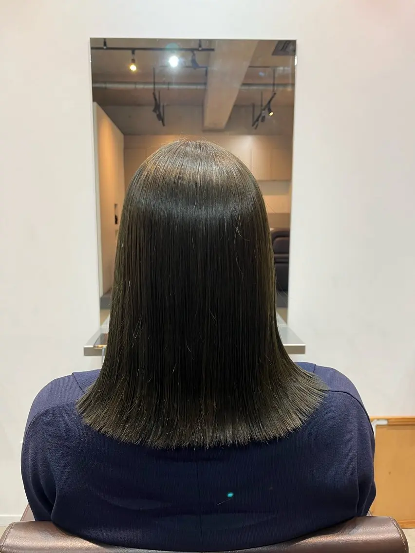 カラー オリーブカラー オレンジ 🎀持ちのいいパーマ 🎀mikihoのヘアスタイル