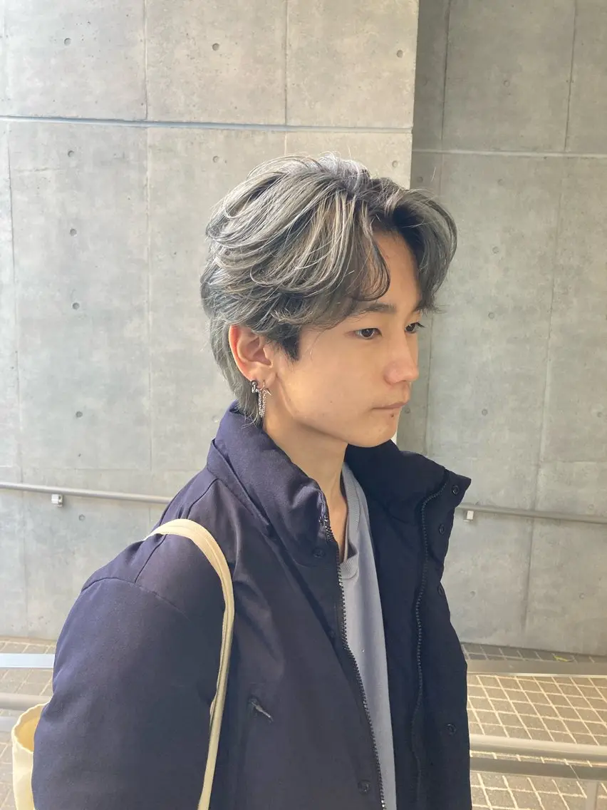 ショート カラー ヘアカラー 似合わせパーマ 渡辺尚暉のヘアスタイル
