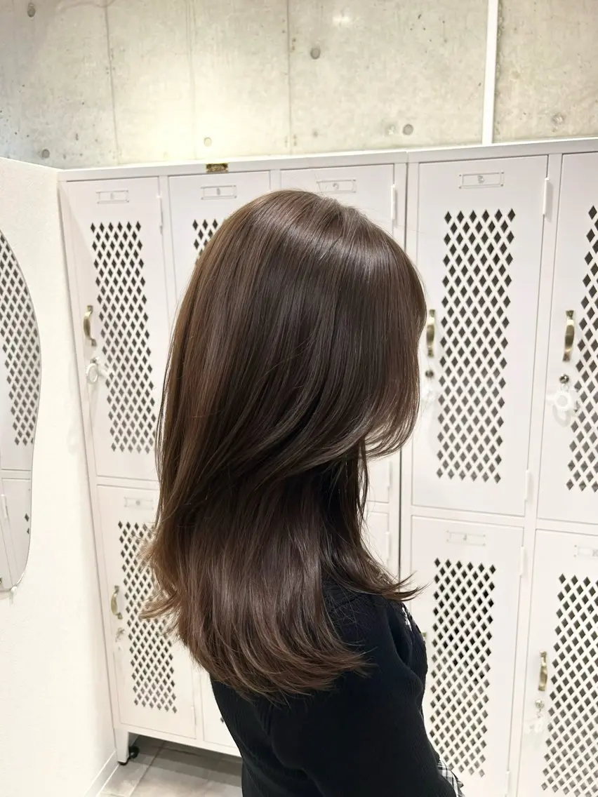 セミロング ヘアカラー 似合わせカット＆艶 カラー🤍ヒナタ🤍のヘアスタイル