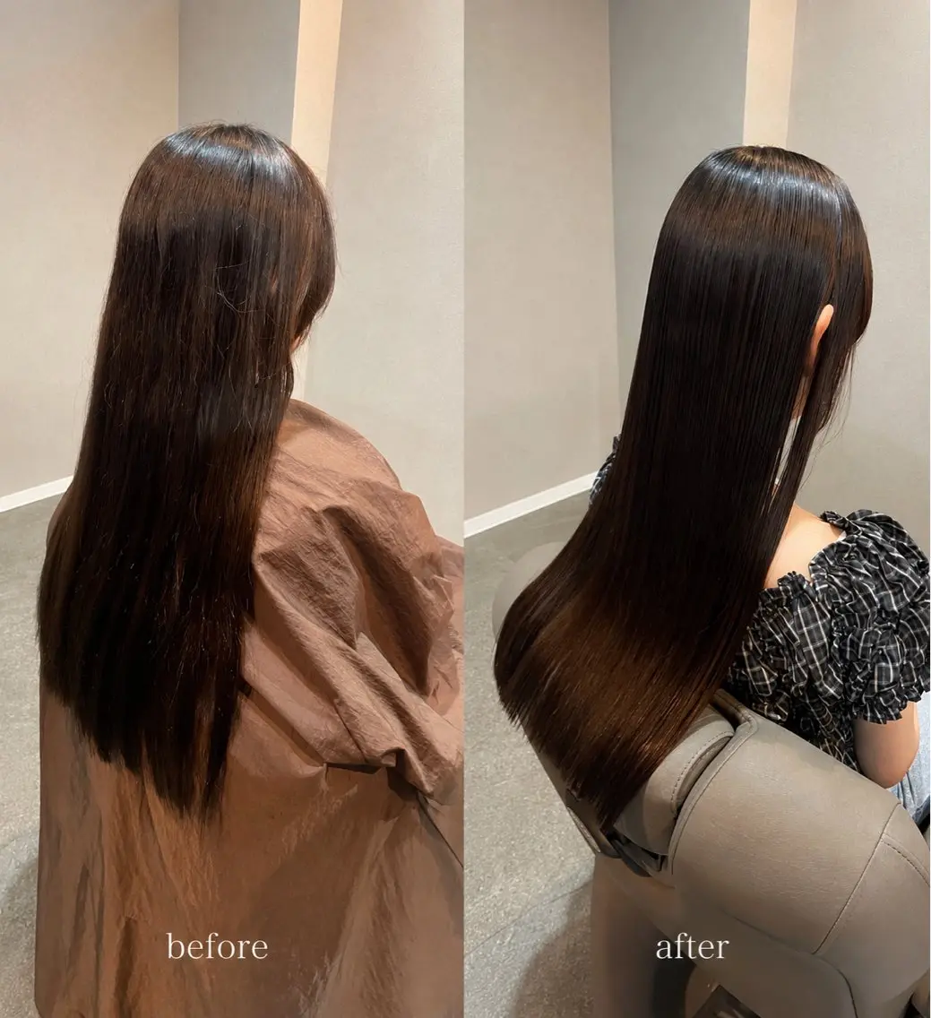 ロング 卒業式のヘアスタイル 縮毛矯正 縮毛矯正 SOTA/ツヤ髪 ストレート/縮毛矯正のヘアスタイル