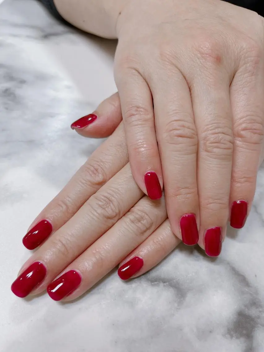 新規🌈オフ込みハンドネイル💅ワンカラー✨4400円→3960円の写真