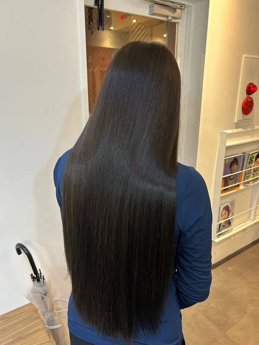 ロング カラー トリートメント カット ヘアカラー トリートメント 透明感/暖色カラー 💖【Misaki】のヘアスタイル