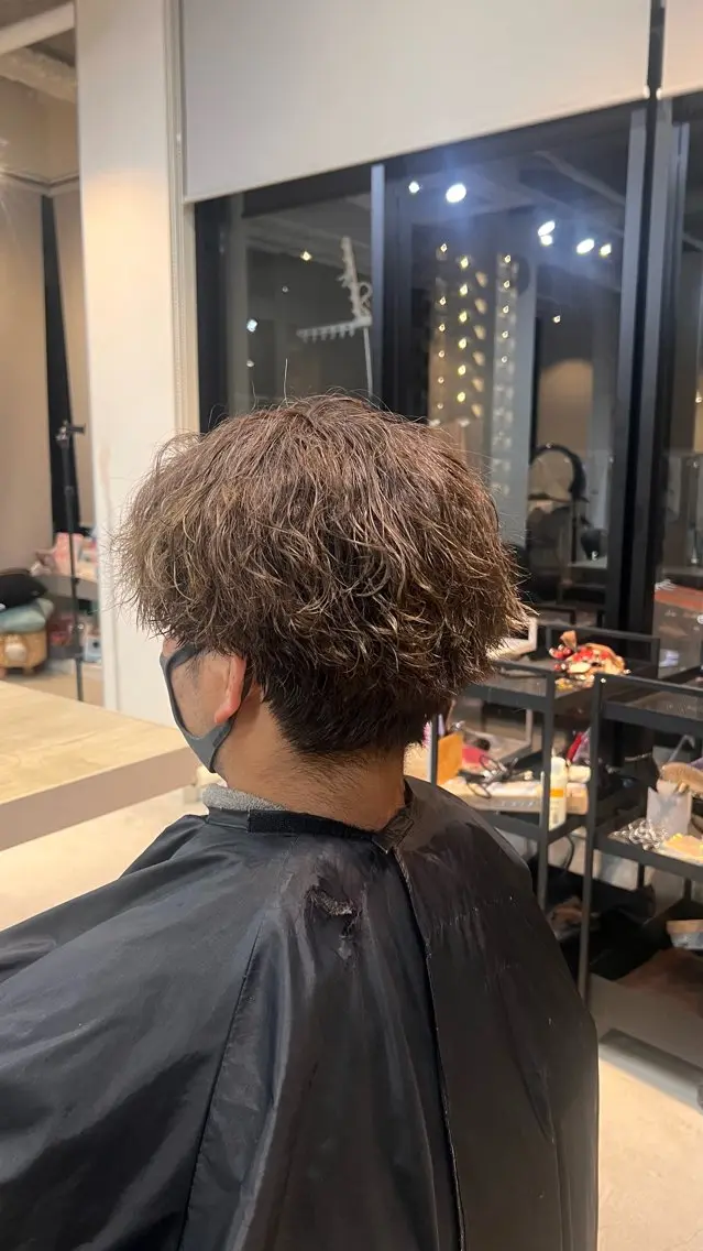 ショート メンズ センターパート 野村 星斗のヘアスタイル