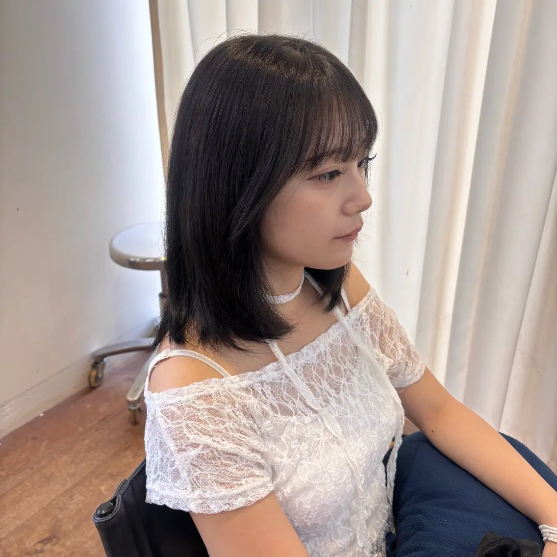ミディアム カラー Noa🎀🫧 KNACK 東三国のヘアスタイル