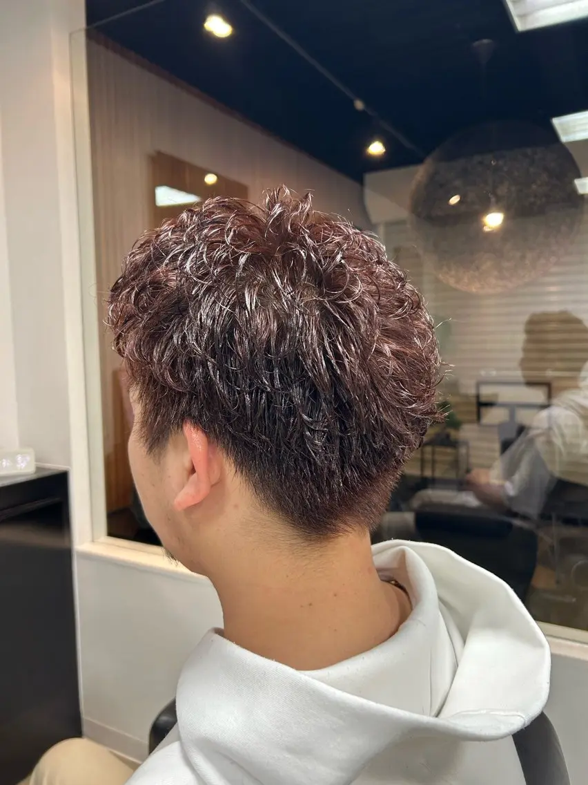 【メンズ限定】カラー(ブリーチ無しトーンアップ)＋トリートメントの写真
