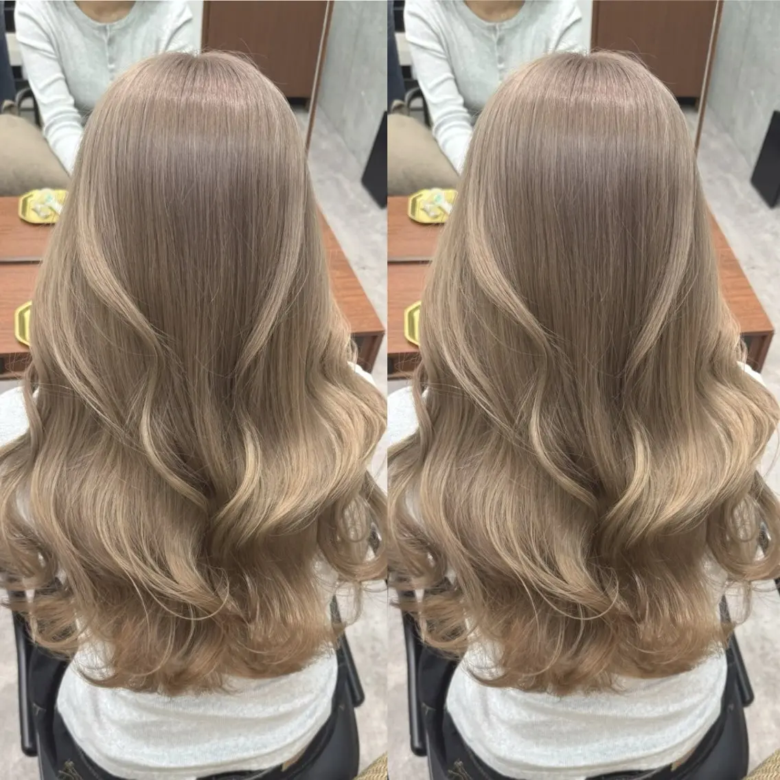 ✨【ミニモ学割】ブリーチ+オンカラー+髪質改善トリートメント✨¥18500→¥12000の写真