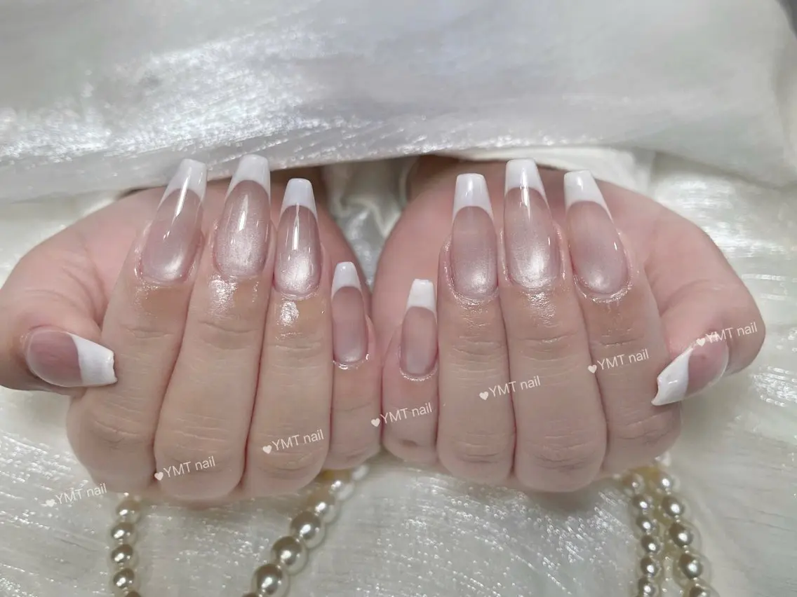 ネイル 長さ出し フットネイル ジェルネイル 韓国ネイル マグネットネイル YMT． NailStudioのネイルデザイン