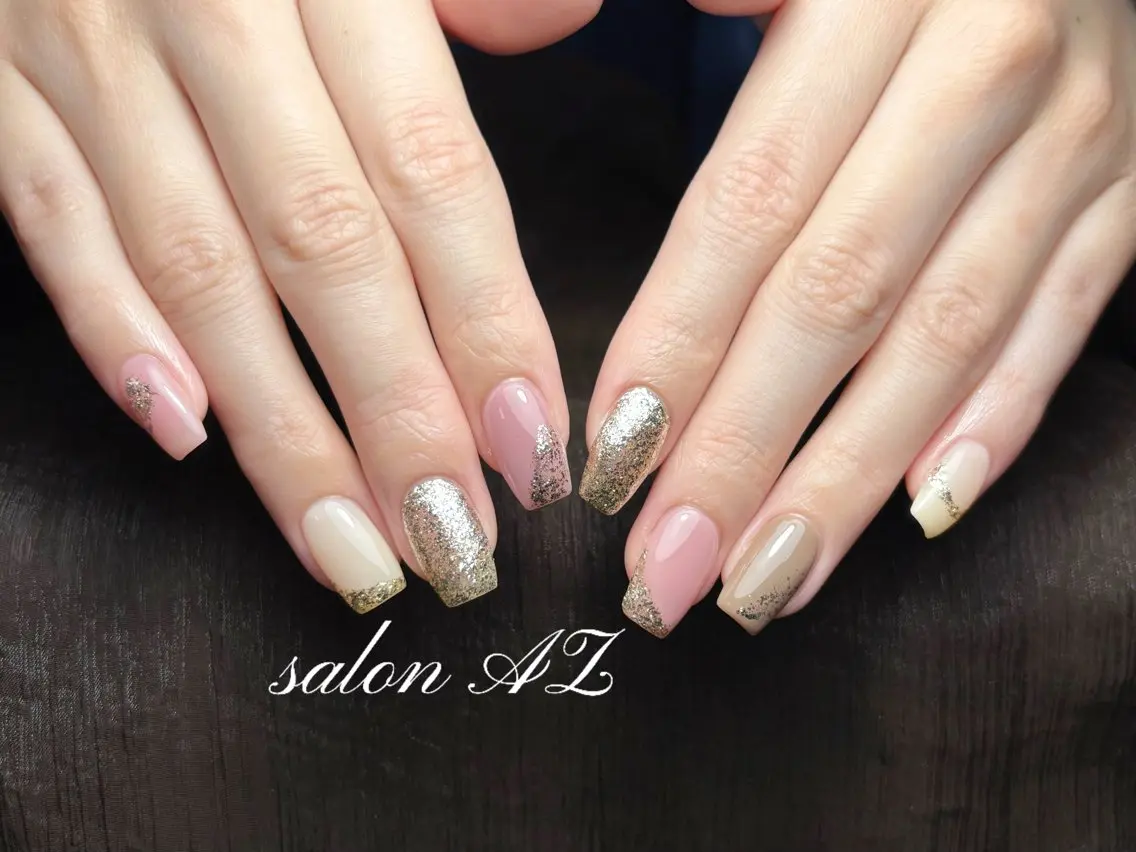 ネイル 長さ出し フットネイル フレンチネイル マグネットネイル ニュアンスネイル salon AZのネイルデザイン